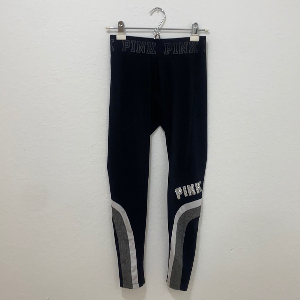 Black leggings by pink